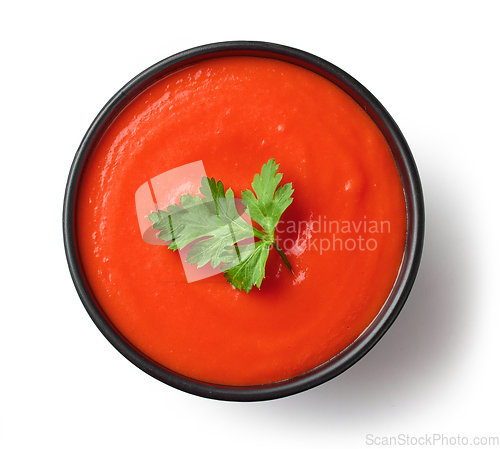 Image of bowl of red tomato sauce ketchup