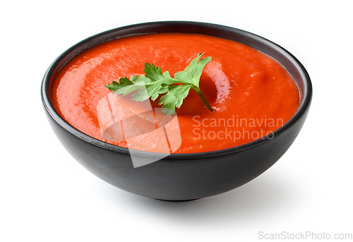 Image of bowl of red tomato sauce ketchup