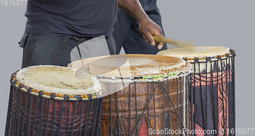 Image of african drum player