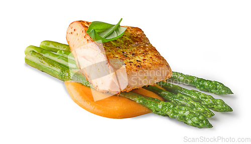 Image of grilled salmon fillet steak