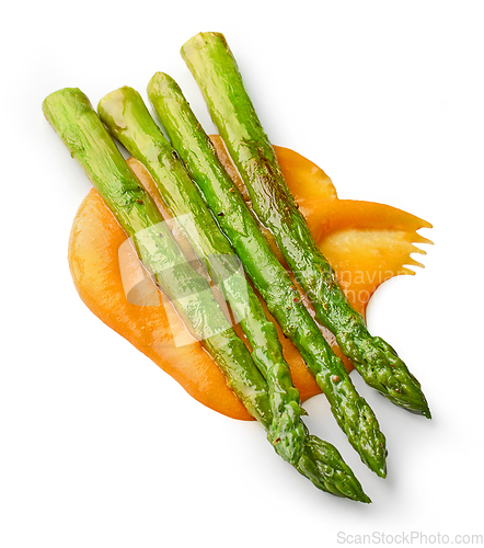 Image of roasted steamed asparagus