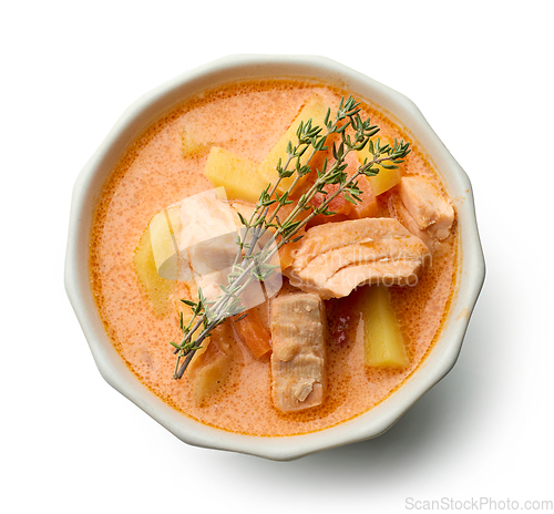 Image of bowl of fish soup