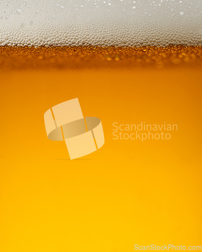 Image of texture of lager beer 