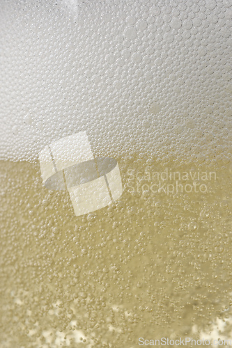 Image of texture of sparkling wine champagne