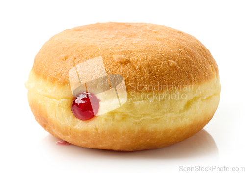 Image of freshly baked jelly donut