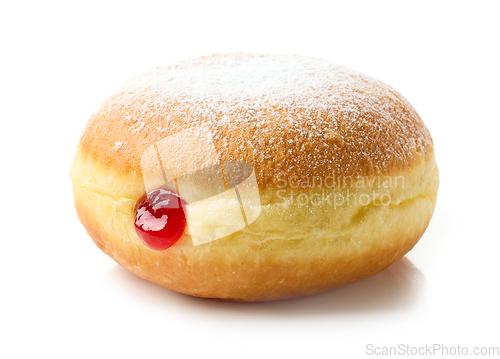 Image of freshly baked jelly donut