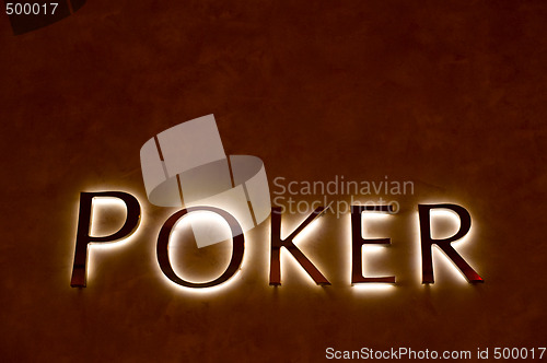 Image of Poker sign