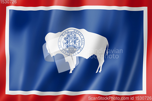 Image of Wyoming flag, USA