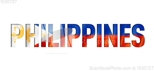 Image of Philippines flag text font