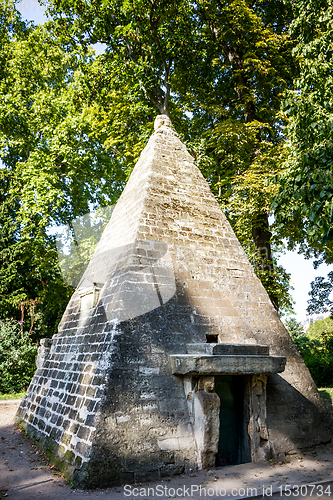 Image of Pyramid in Parc Monceau, Paris, France