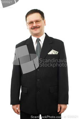 Image of Money in buttonhole