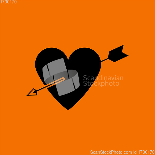 Image of Pierced Heart By Arrow Icon