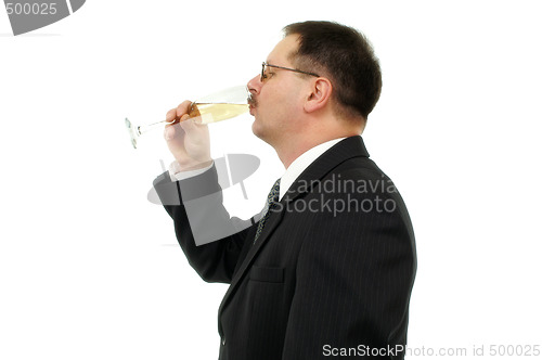 Image of Man drinks