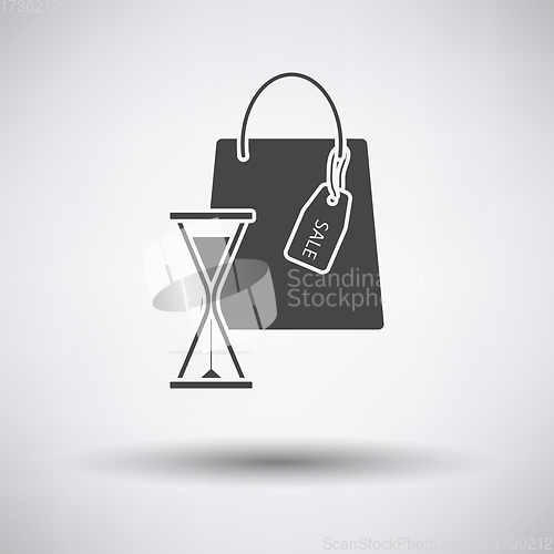 Image of Sale Bag With Hourglass Icon