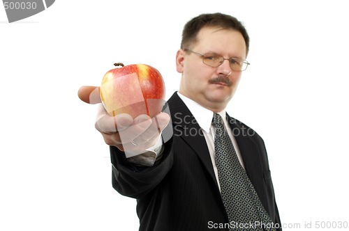 Image of Man with apple
