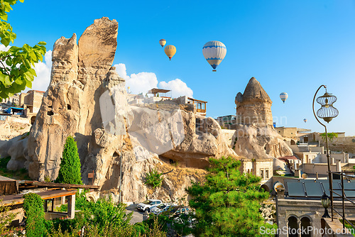 Image of Air balloons at day in Goreme