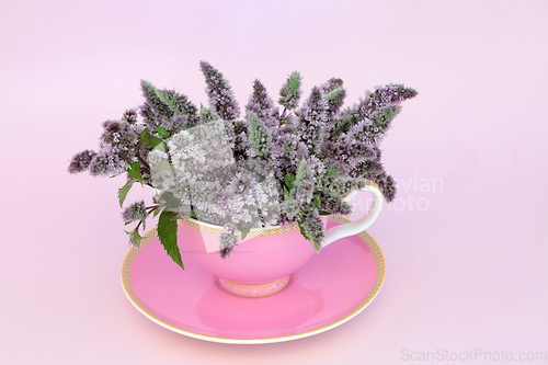 Image of Peppermint Flower Leaf Tea for Digestive Health