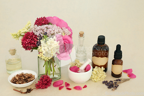 Image of Tranquilizing Herbal Medicine with Flora and Herbs