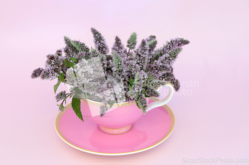 Image of Peppermint Flower Leaf Tea for Digestive Health