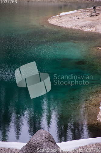 Image of Lake Karer, Dolomite Alps, Italy