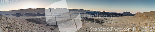 Image of Panorama of Desert landscape nature tourism and travel