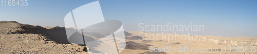 Image of Panorama of Desert landscape nature tourism and travel