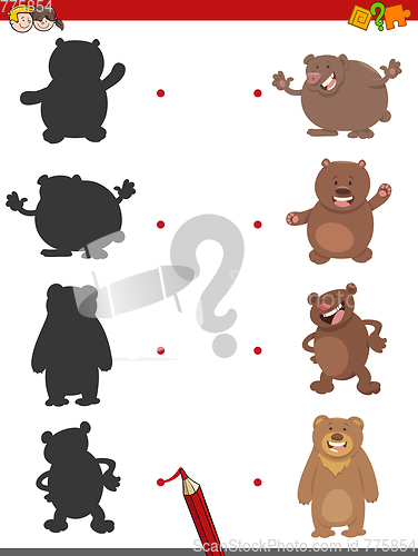 Image of shadow game with bears