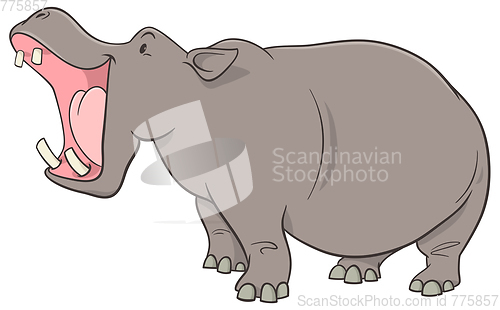 Image of hippopotamus cartoon character