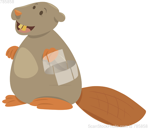 Image of cartoon beaver animal character
