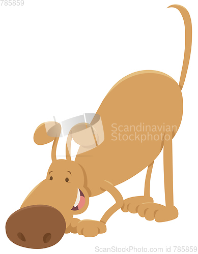 Image of sniffing dog cartoon character