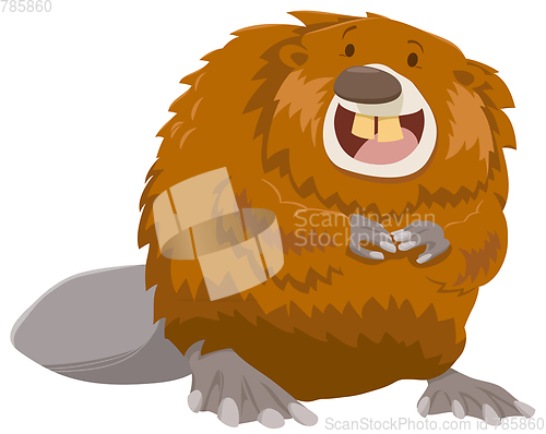 Image of cartoon beaver animal character