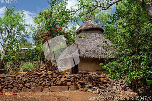Image of fantastic walled village tribes Konso, Ethiopia