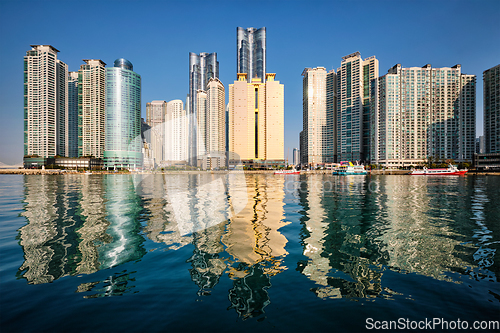 Image of Marine city skyscrapers in Busan, South Korea