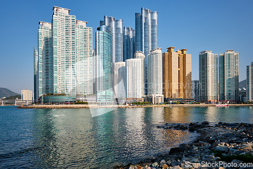 Image of Marine city skyscrapers in Busan, South Korea