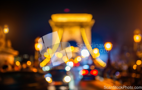 Image of Blurred view of Chain Bridge