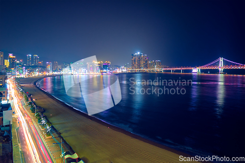 Image of Gwangalli Beach in Busan, South Korea