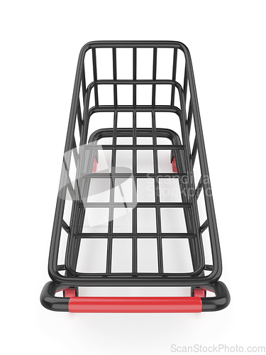 Image of Black empty shopping cart