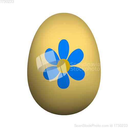 Image of Easter Egg With Ornate Icon