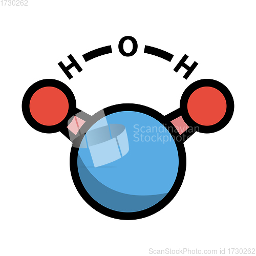 Image of Icon Of Chemical Molecule Water