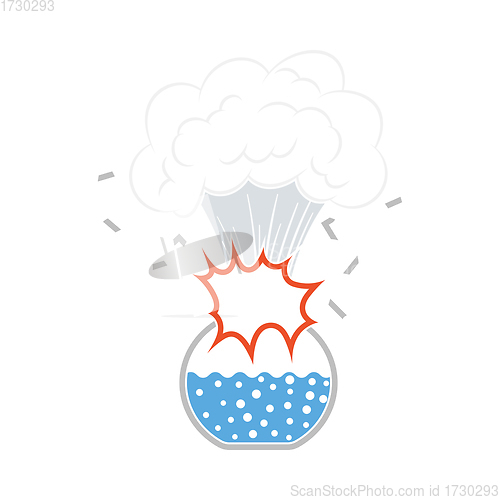 Image of Icon Explosion Of Chemistry Flask