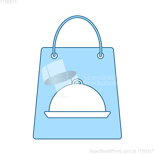 Image of Paper Bag With Cloche Icon