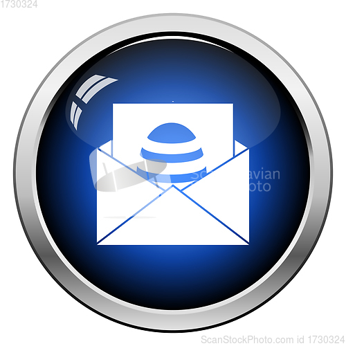 Image of Envelop With Easter Egg Icon