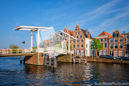 Image of Gravestenenbrug bridge in Haarlem, Netherlands