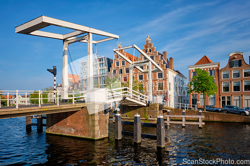 Image of Gravestenenbrug bridge in Haarlem, Netherlands