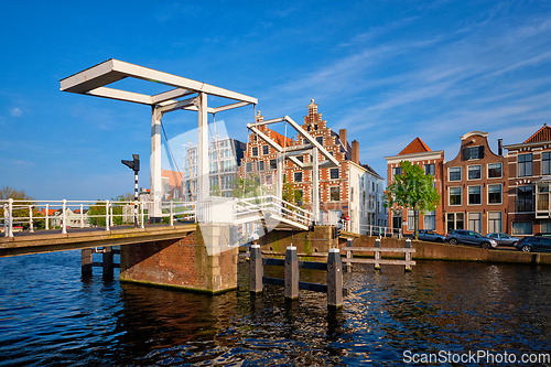 Image of Gravestenenbrug bridge in Haarlem, Netherlands