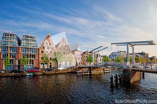 Image of Gravestenenbrug bridge in Haarlem, Netherlands