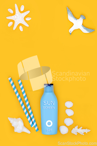 Image of Sun Screen Lotion for Summer Skincare  