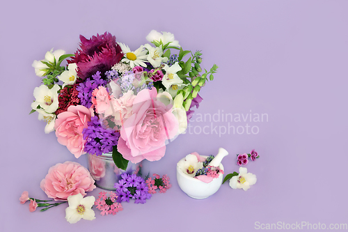 Image of English Summer Flowers used in Natural Herbal Medicine