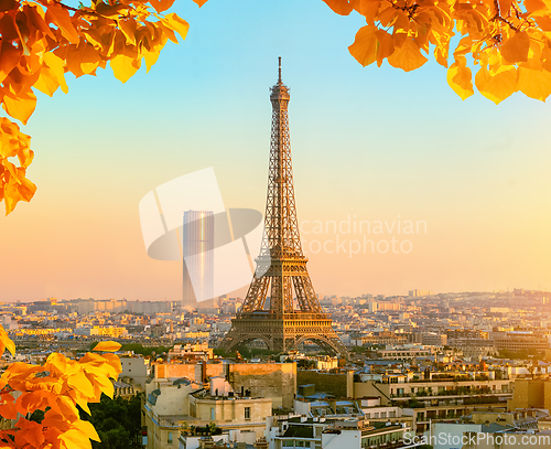 Image of Eiffel Tower and Montparnasse Tower