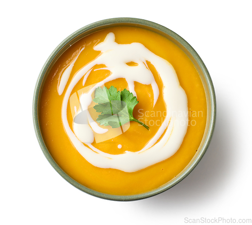 Image of bowl of vegetable cream soup